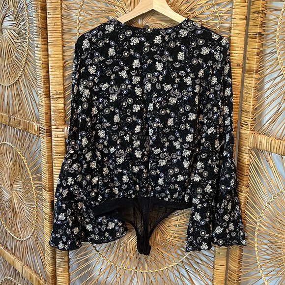 Intimately Free People Bell Sleeve Bodysuit - Size Small - Picture 8 of 11